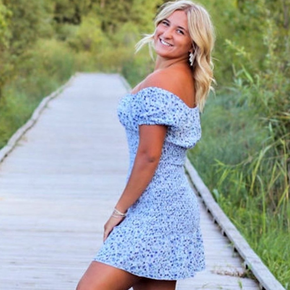 Wild Fable Blue Floral Dress